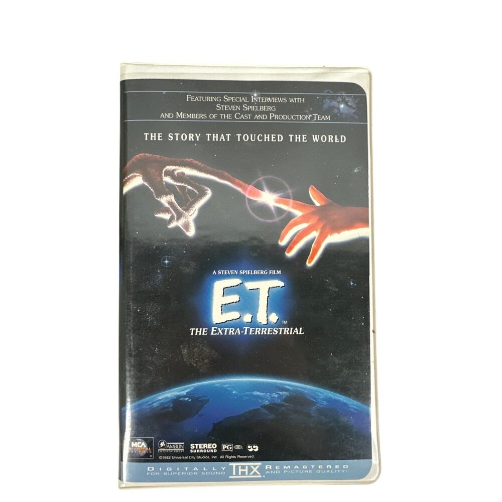 E.T The Extra-Terrestrial VHS Steven Spielberg 1982 THX Remastered MCA Universal